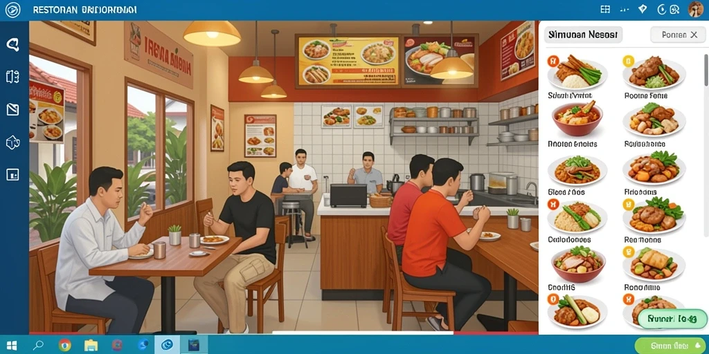 Tampilan antarmuka yang user-friendly.