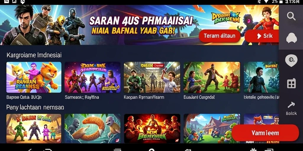 Tampilan utama CINEMA77 yang menarik dan mudah digunakan.