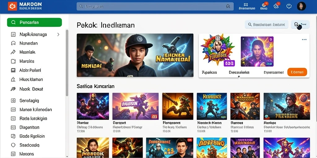 Antarmuka permainan yang menarik dan mudah dinavigasi.