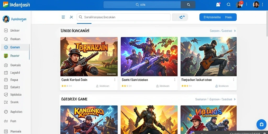 Tampilan antarmuka yang modern dan stylish.